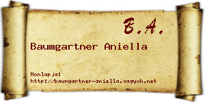 Baumgartner Aniella névjegykártya